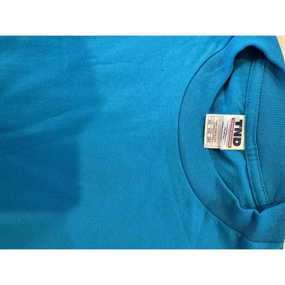 LOT OF 3 TND Adult Tee - Aqua Blue - Size 3XL | NWOT Wholesale Bundle